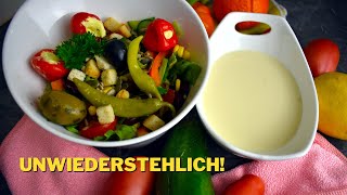 Dieser Salat mit Joghurt Honig Dressing ist UNGLAUBLICH  Kalorienarm amp Lecker [upl. by Naugan]