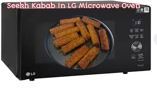 Chicken Seekh Kabab Seekh Kabab In Microwave Oven Using LG Microwave OvenDesi Tadka🔥🔥👌 [upl. by Telocin]