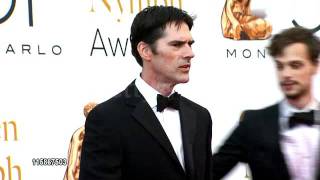 Thomas Gibson and Matthew Gray Gubler at the Golden Nymph Awards at MonteCarlo [upl. by Rebak]