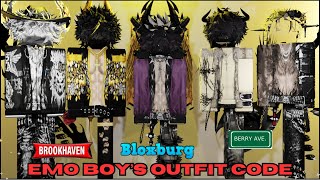 New Aesthetic Outfit Codes for Bloxburg Berry Avenue and Brookhaven  Boy Outfits Code 2024 Part 35 [upl. by Ahsekad]