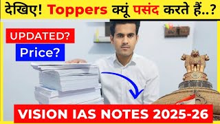 Vision IAS Notes in hindi ✅  Vision IAS Notes Review  vision ias test series for 2024 [upl. by Anayk]