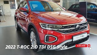 NEW 2022 VOLKSWAGEN TROC Style  Facelift details [upl. by Adnirolc]