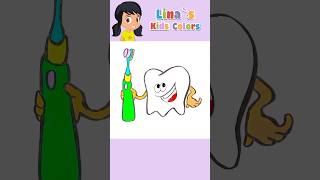 Brush Your Teeth  Kids Song 🌈 nurseryrhymes shorts [upl. by Otilesoj]