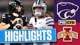 No 24 Kansas State Wildcats vs No 18 Iowa State Cyclones Highlights  FOX College Football [upl. by Nostrebor]