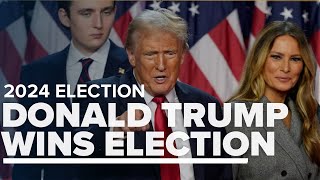 Former President Donald Trump wins 2024 election [upl. by Naeruat467]