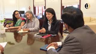 Azusa Kubota Resident Representative of UNDP meets Secretary to President Dr Nandika Kumanayake [upl. by Gaughan]