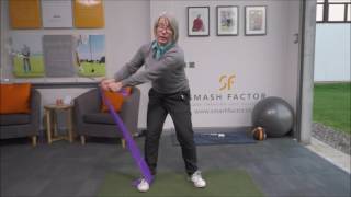 Correct right elbow position at the top of your golf back swing [upl. by Nohpets]