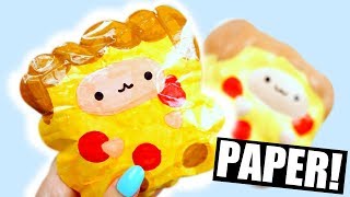 PIZZA POP POP SHEEP  How to make a paper squishy [upl. by Youngran]