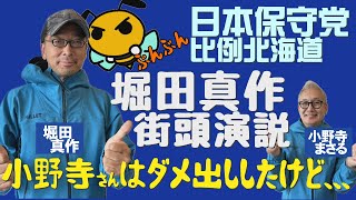 【街頭演説】小野寺まさるがダメ出しした堀田真作の街頭演説はいい話？R61023 [upl. by Wobniar]