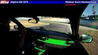 Alpina B3 GT3 Lap Hockenheim Cup tyres Michelin Pilot Sport Cup Track Test sport auto [upl. by Cristobal]