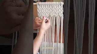 Macrame boho hearts wallhanging tutorial ❤️  home decor shorts trending viral [upl. by Stafford]