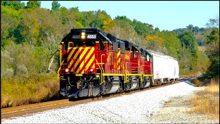 4K60 Both Repainted GP59s on Carload Expresss AVR3 to Washington [upl. by Ainimreh437]