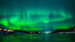 Nordlichter in Levi Lappland Elfendorf des Weihnachtsmanns amp Polarlichter in Finnland [upl. by Hekking]