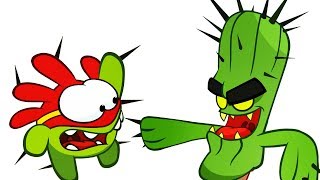 Om Nom Stories  Super Noms Attack of the Cactus Cut the Rope Kedoo ToonsTV [upl. by Sherye]