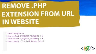 How to Remove PHP Extension using Htaccess from URL in Website [upl. by Ettenyl]