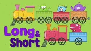 long longer longest song for kids  Lets learn long and short with ABC monsters [upl. by Lauro]