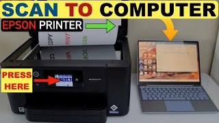 How To Scan With Epson Printer  Scan To Computer or Laptop [upl. by Selemas]