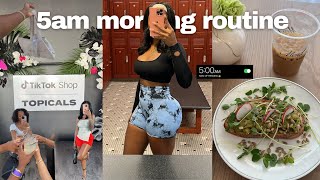 5AM MORNING ROUTINE 🌱 productive day in my life  morning workout  influencer events [upl. by Shaeffer]