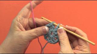 Changing Color With a Slip Stitch Right Hand [upl. by Iran]