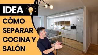 💡 IDEA SEPARA la COCINA del SALON ¡con una puerta corredera en cristal CJR [upl. by Annairba]