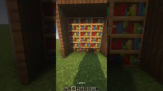 Simple BOOKSHELF DESIGN minecraft minecraftbuilding viral [upl. by Materi]