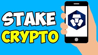 How To Stake Crypto On CryptoCom App For Beginners [upl. by Tavi]