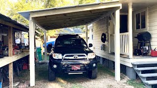 How To BUILD a LEANTO CARPORT  12x20 Covered Shelter  Minimalist Design [upl. by Laohcin366]