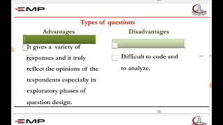 questionnaire design [upl. by Niwhsa]