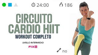 Allenamento Cardio HIIT A Circuito Esercizi Cardio Brucia Grassi [upl. by Nema]