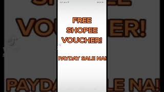 FREE SHOPEE VOUCHER CODE  FREE SHIPPING  PAYDAY SALE [upl. by Aratnahs]