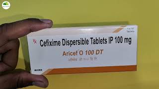 Aricef o 100 DT tablet uses in hindiCefixime Dispersible Tablets IP 100 mgbest antibiotics tablets [upl. by Eralc]