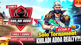 Realty Of Solo Tornaments  Khiladi Adda  Top 10  15₹  Earn Money By Playing Game [upl. by Nogem]