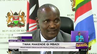 Twak makende gi John Mbadi  RamogiTV [upl. by Scribner223]