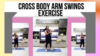 Cross Body Arm Swings Exercise [upl. by Kezer]