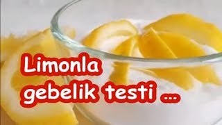 Limonla gebelik testi … [upl. by Ayal]