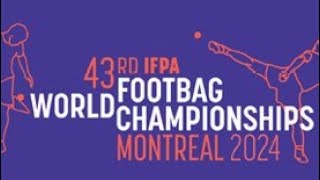 IFPA World Footbag Championships 2024 Montreal  Mixed Doubles Net  Bronze Match [upl. by Anasor]