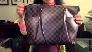 Louis Vuitton Totally MM Damier Ebene Reveal and Review [upl. by Royall217]