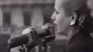 Eva Perón Discurso con el pueblo y voto femenino [upl. by Auqenahc931]