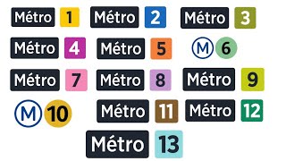 Métro 1 à 13  RATP Annonces Sonores Prochain train  Ligne 1 à 13 [upl. by Shih696]