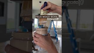 Create a faux wood beam with paint and gel stain howto diyhome diyprojects [upl. by Animor]