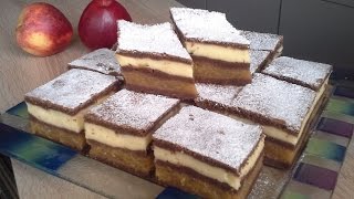 Fragrant cake with apples Fragrant cake with apples Lazy pie and Custard slice married in one cake [upl. by Cordle]