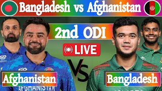 BAN VS AFG LIVE 2ND ODI  Cricket Match Today  Bangladesh vs Afghanistan LIVE Score [upl. by Ecneps678]