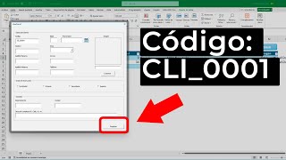 Botón Guardar para Formularios VBA en Excel Generar Código Cli001 [upl. by Herc]