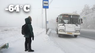 Going to School in the Coldest Town on Earth −64°C −84°F  Yakutsk Siberia [upl. by Nanfa986]