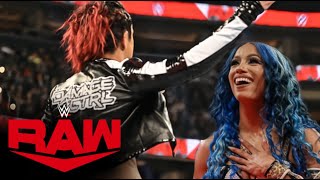 Sasha Banks makes a surprise return to WWE Raw Feb 5 2024 [upl. by Peednam]