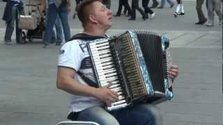 Ivan Hajek playing accordion at Marienplatz Munich May 2012 [upl. by Hauck]