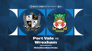 Port Vale v Wrexham Highlights [upl. by Itnuahsa]