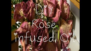 Rose infused oil DIY [upl. by Chemar907]