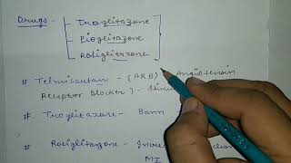 Thiazolidinediones Anti Diabetic drug  Full explanation in hindi [upl. by Bili]