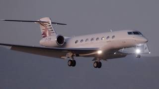 VAN NUYS AIRPORT PRIVATE JETS  Plane landing and takeoff video [upl. by Allistir]